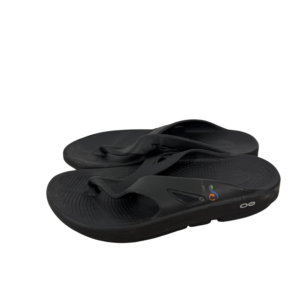 OOFOS OOriginal Recovery Sandals Black Mens 10 Womens 12 EU 43 Flip Flops